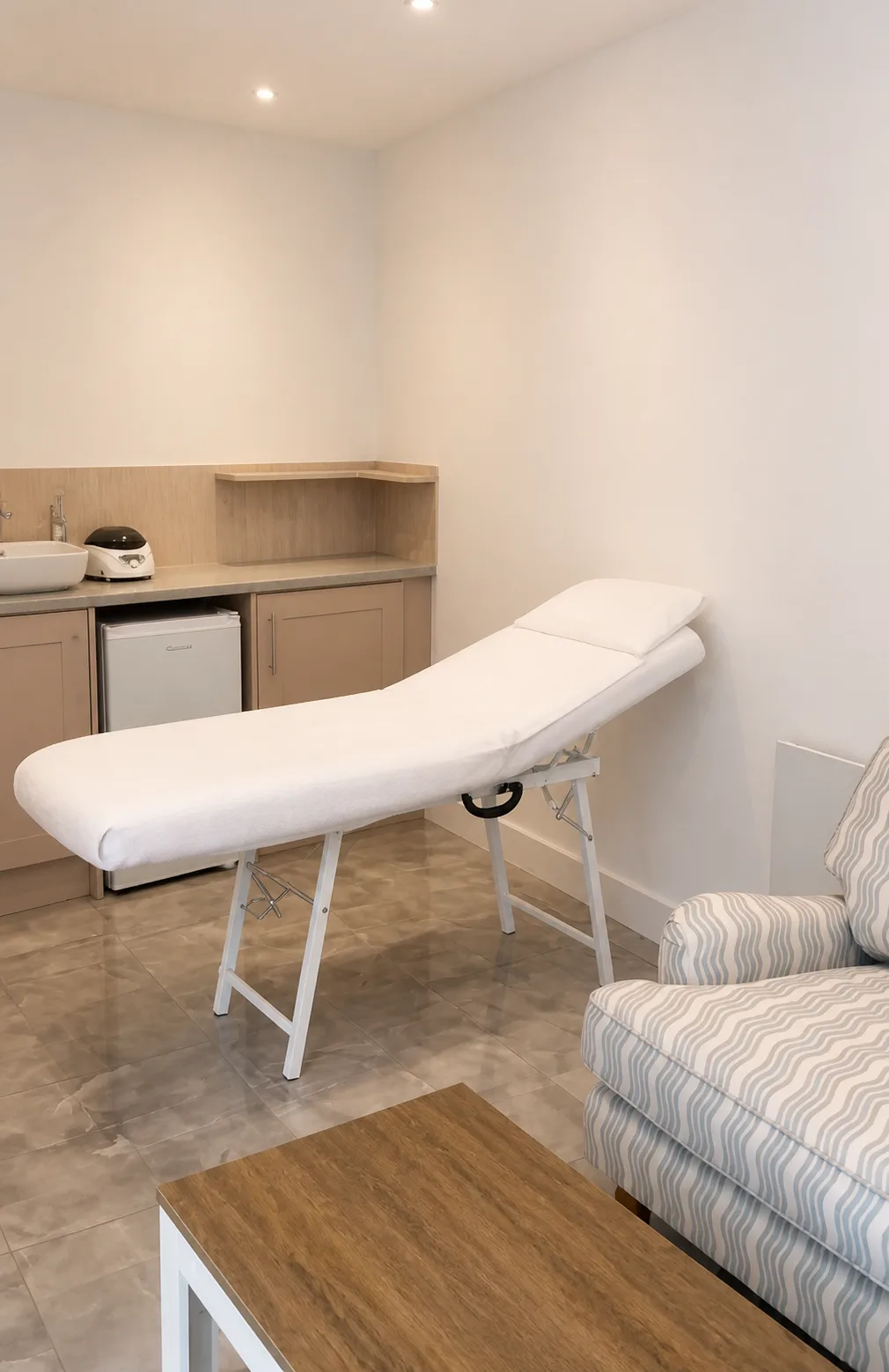 Zeeba Aesthetics treatment room in Brighton