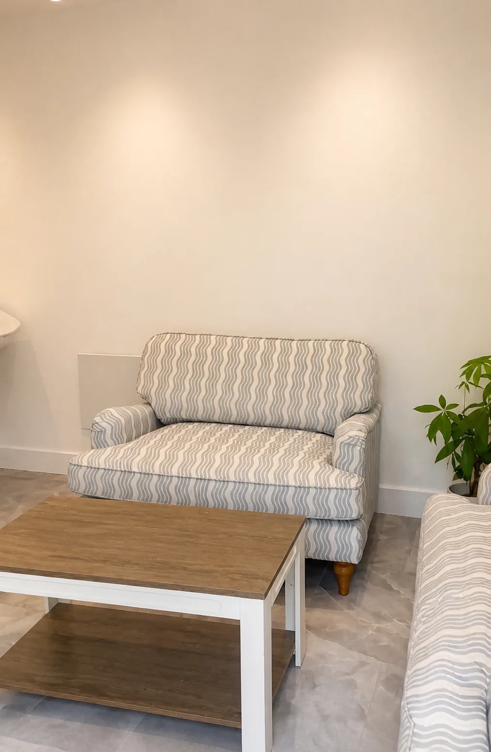 Private waiting area at Zeeba Aesthetics